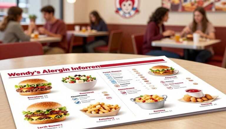 Wendy's Allergen Menu
