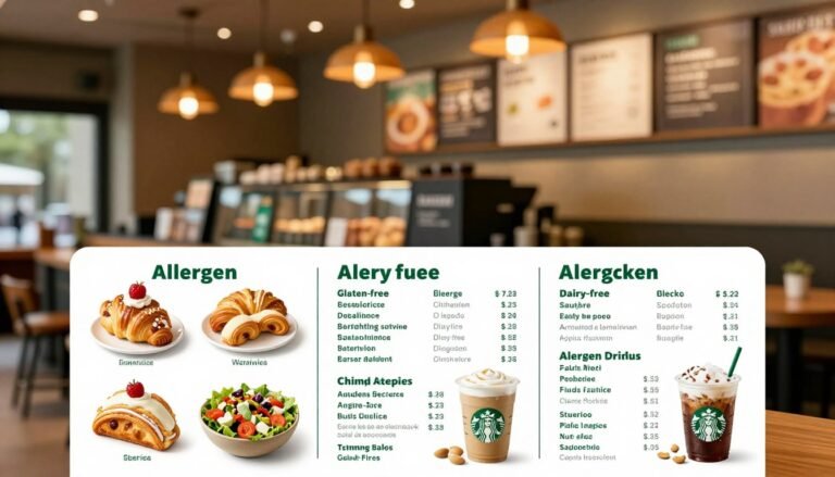 starbucks allergen menu