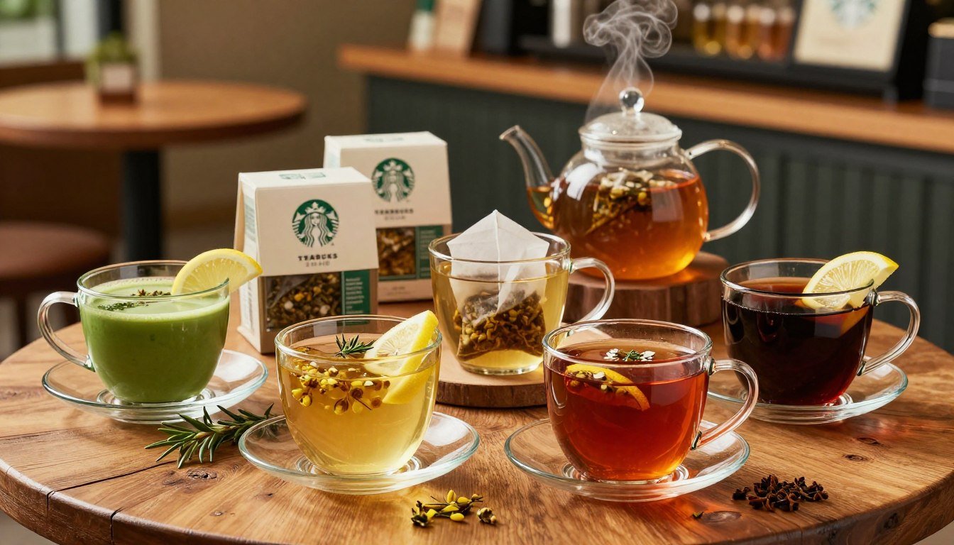 starbucks tea menu