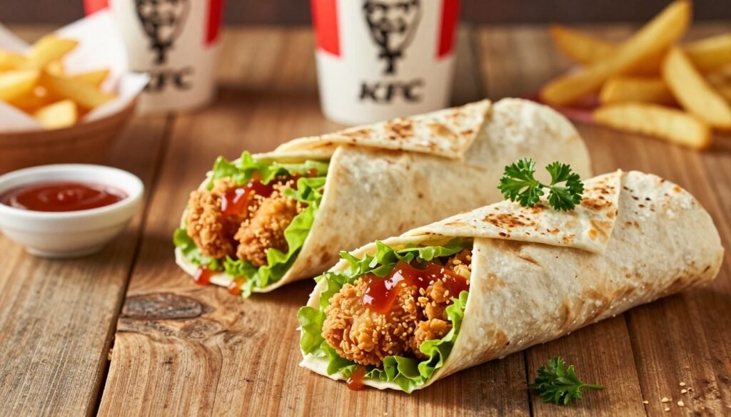 KFC chicken wraps KFC chicken wraps