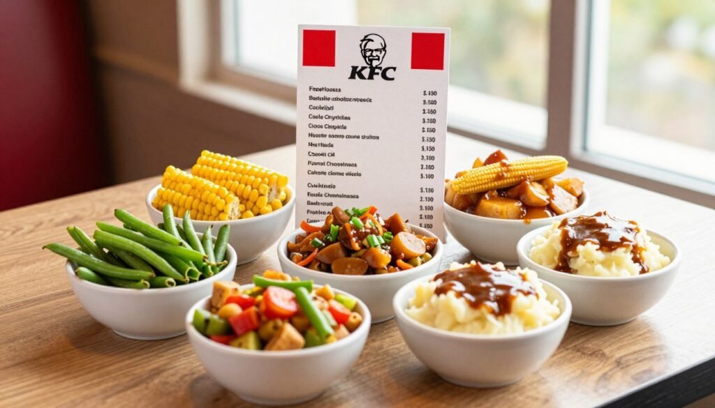 KFC nutrition menu choices
